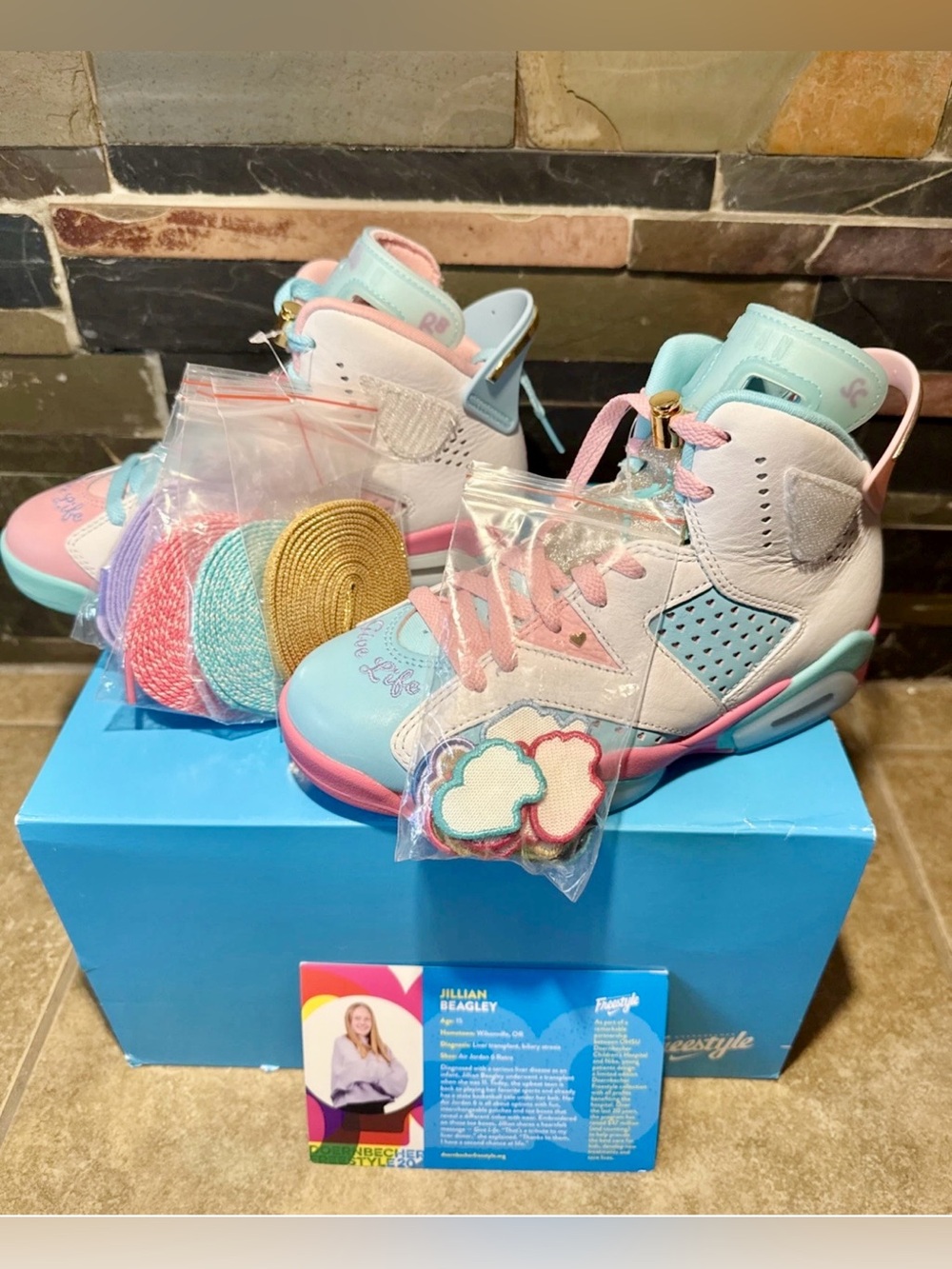 Jordan 6 DOERNBECHER Freestyle JILLIAN Size 5W FAST SHIPPING IB6059-920 NIB